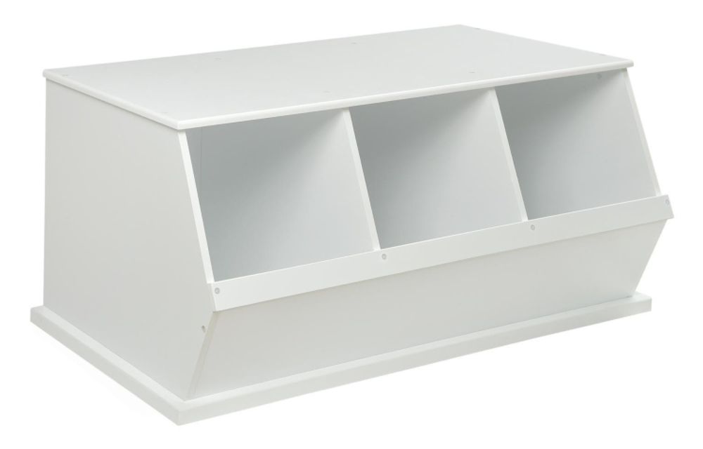 Badger Basket Three Bin Storage Cubby in White at Sears.com