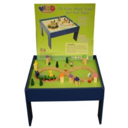 Wood 45Pc. Train Table