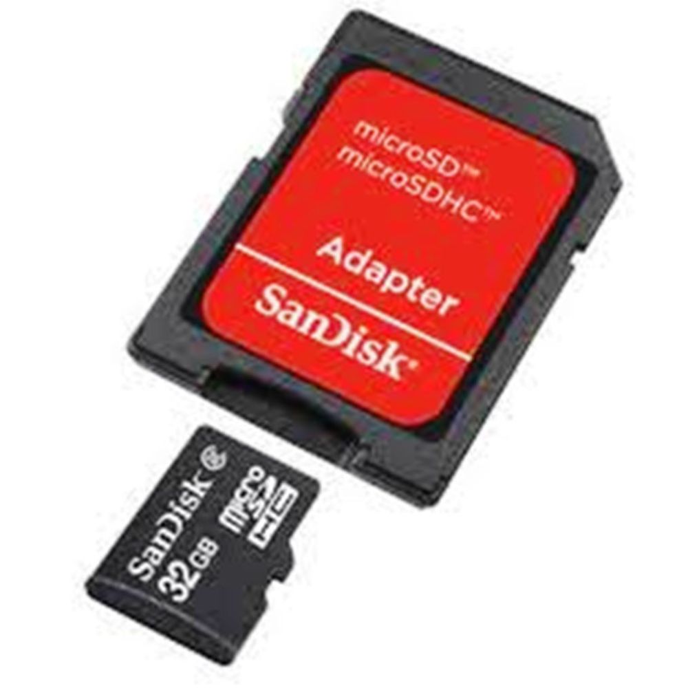 SanDisk 32GB micro SDHC Memory Card with SD