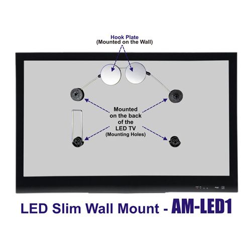 Arrowmounts Fixed Cable TV Wall Mount