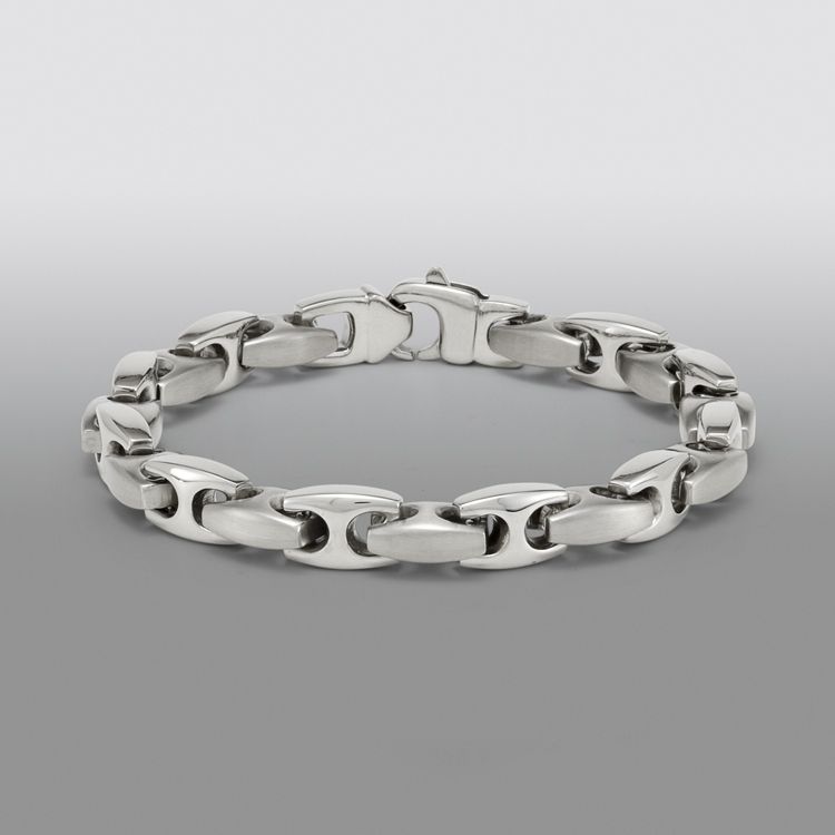 Stainless Steel Mariner Bracelet 9"
