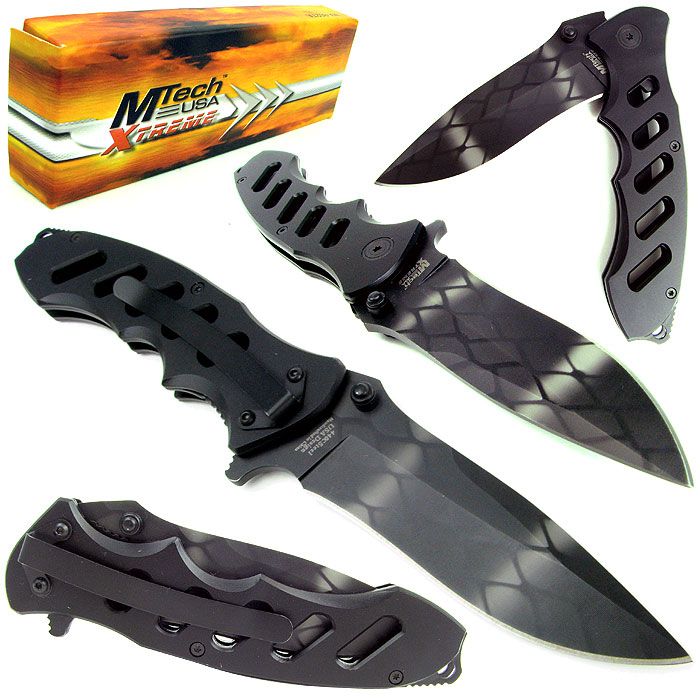 Whetstone Extreme Tactical Folding Pocket Knife with Aluminum Handle