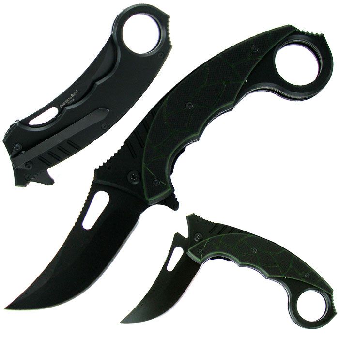 Whetstone Sharp Stainless Spring Assisted Folder w/ Finger Grip Handle at Sears.com