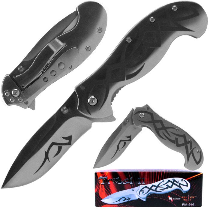Whetstone Fantasy Master Tribal II Tatoo Stainless Folder 7.625 inch at Sears.com