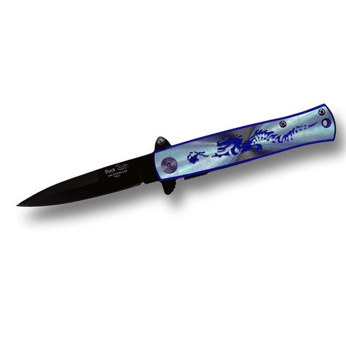 Trademark Blue Dragon Assisted Open Stainless Steel Knife by Duck at Sears.com