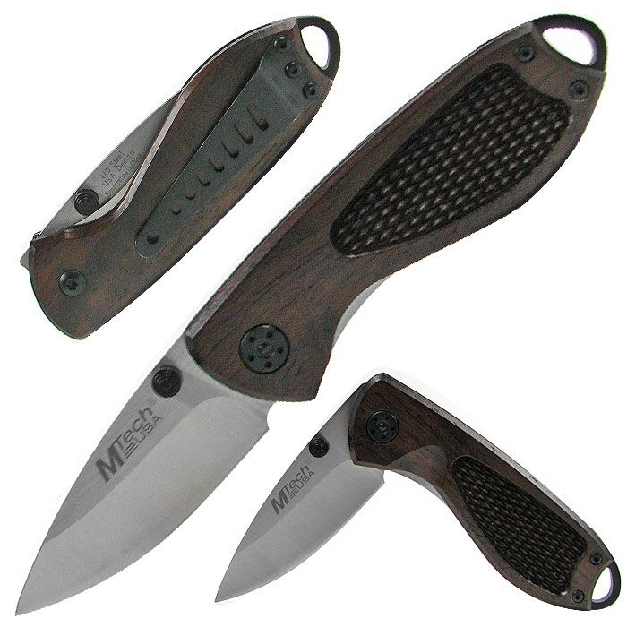 Whetstone Superb Folding Knife w/ Wood handle 6 1/2 inches