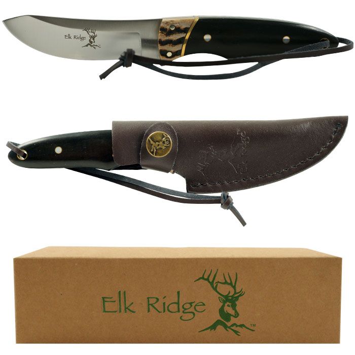 Trademark Elk Ridge Stainless Steel Hunting Knife w/ Leather Sheath at Sears.com