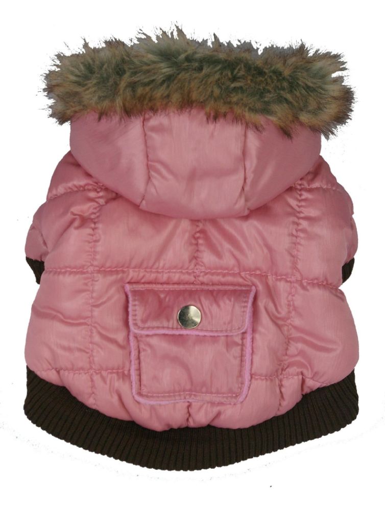 Pet Life Metallic Parka Sport Quilt Hood
