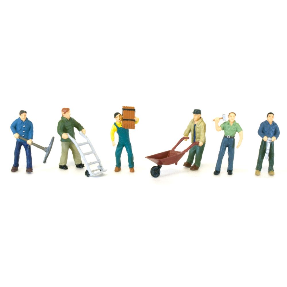 Lifelike Scenemaster Railroad Workers - Set of 6 at Kmart.com