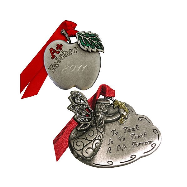 Gloria Duchin 2 Piece Teacher Ornament Gift Set