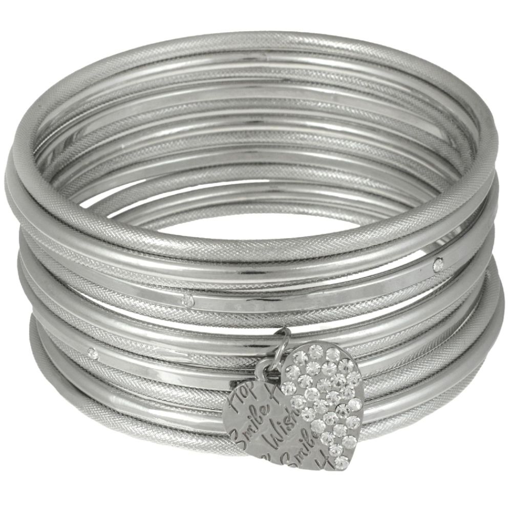 Dream Out Loud by Selena Gomez DOL GEM HEART       BANGLES SILVER at Kmart.com