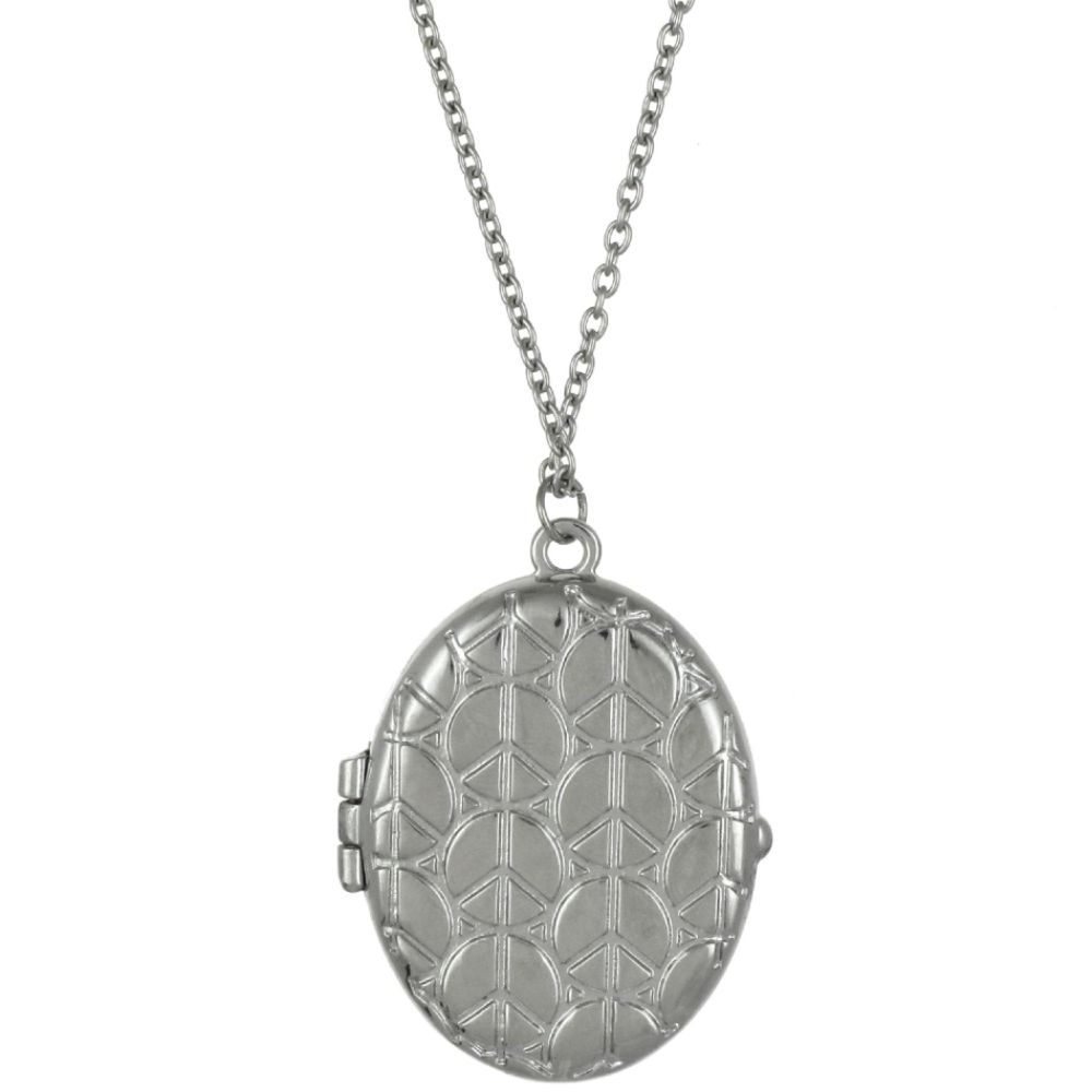 Dream Out Loud by Selena Gomez Silver Peace Embossed Locket