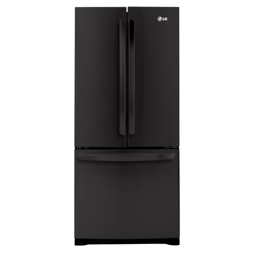 LG 19.7 cu. ft. French-Door Bottom-Freezer Refrigerator, Black (LFC20770SB)...