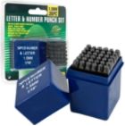 Letter and Number Punch Set - 1/16 inch
