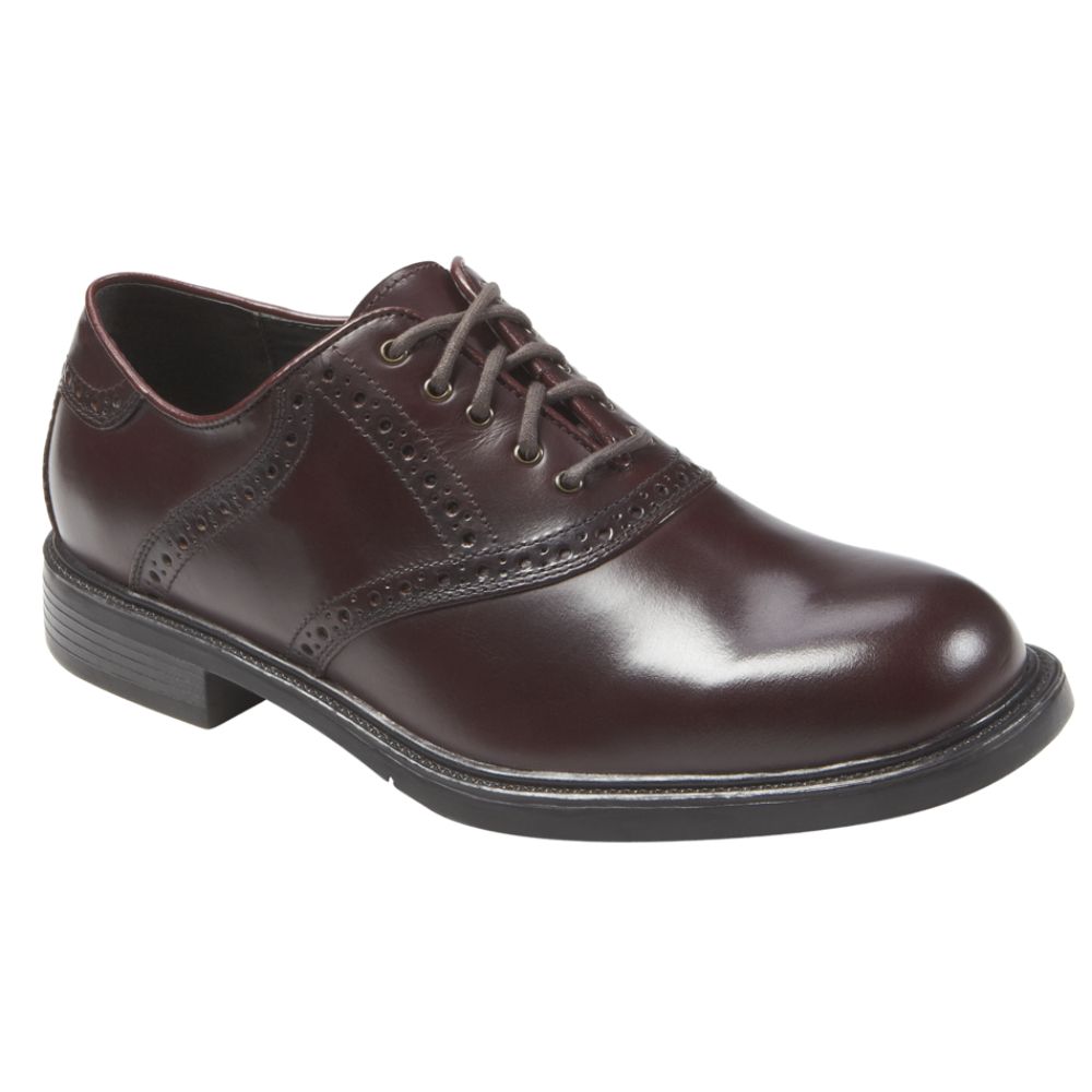 Nunn Bush Men's Macallister Leather Oxford - Wide Avail - Brown