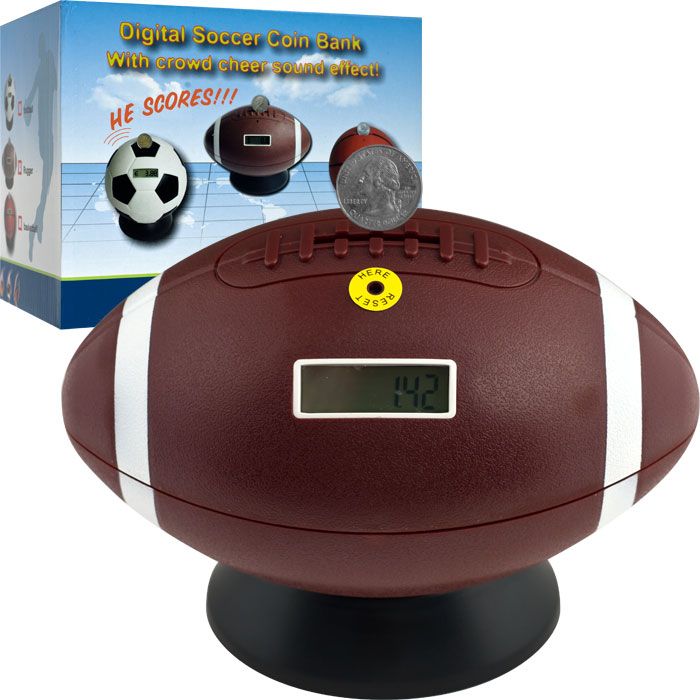 Trademark Games Football Digital Coin Counting Bank by TGT Children's Toys