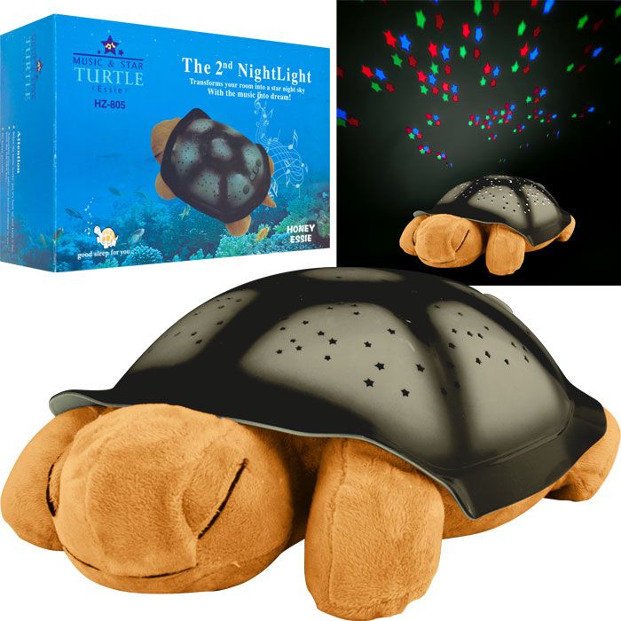 Constellation Night Light Twilight Turtle with Music - Brown at Kmart.com