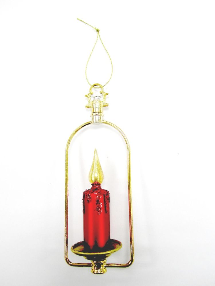 Country Living Vintage Christmas Candle and Frame Glass Ornaments price decreased by 50%