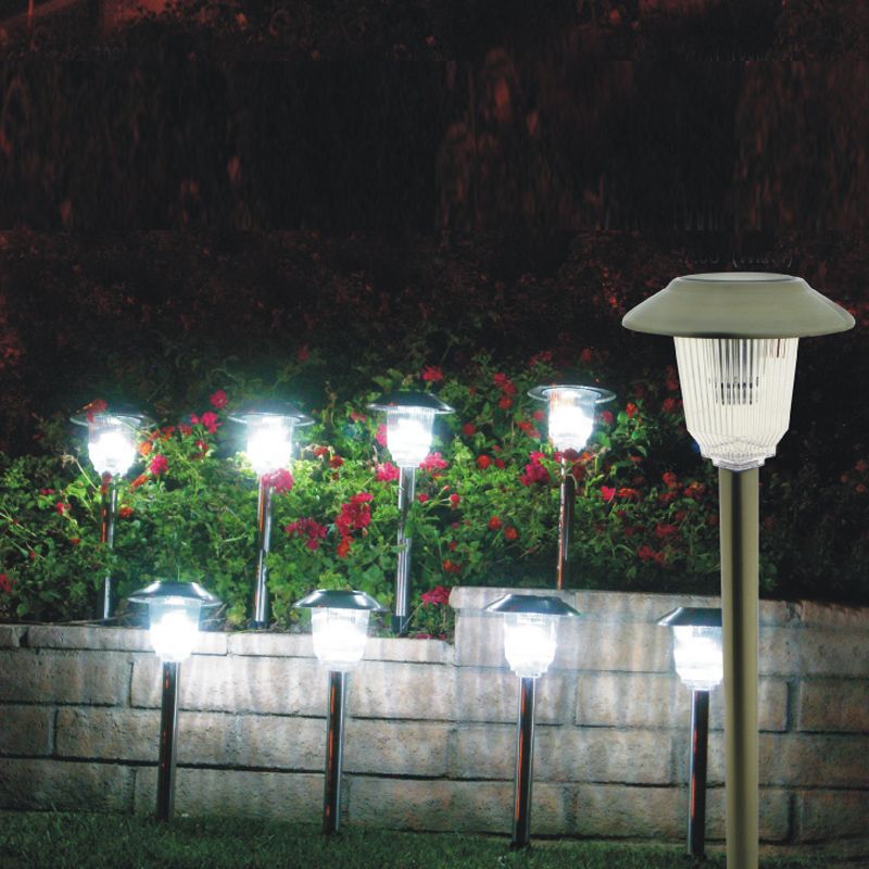Pathway Solar Lights on Solar Lights With Super Bright 3 Led Per Light  Olympus Lights  Set Of