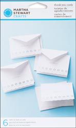 Martha Stewart Doily Lace Thank You Cards