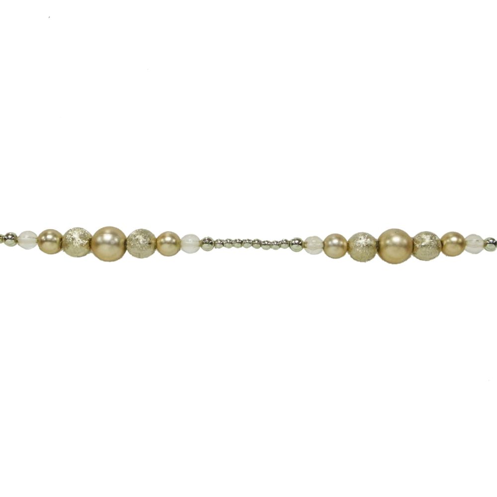 Jaclyn Smith Today Golden Heritage 8ft Fashionation Bead Garland price decreased by 50%