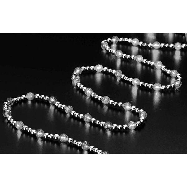 Trim A Home 9ft Led Beaded Garland - Clear