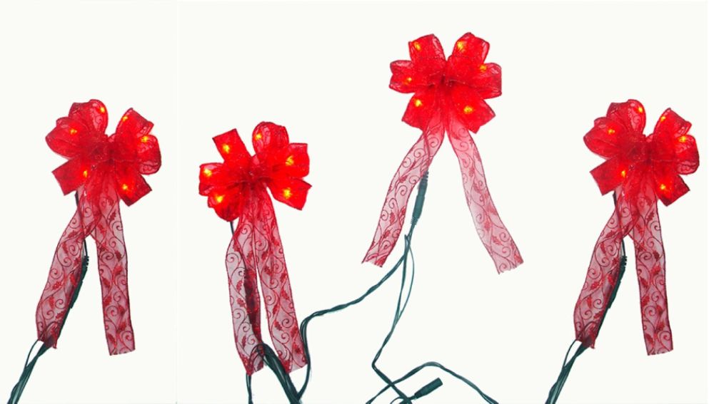 Trim a Home 4pc LED Mini Bows - Red at Kmart.com