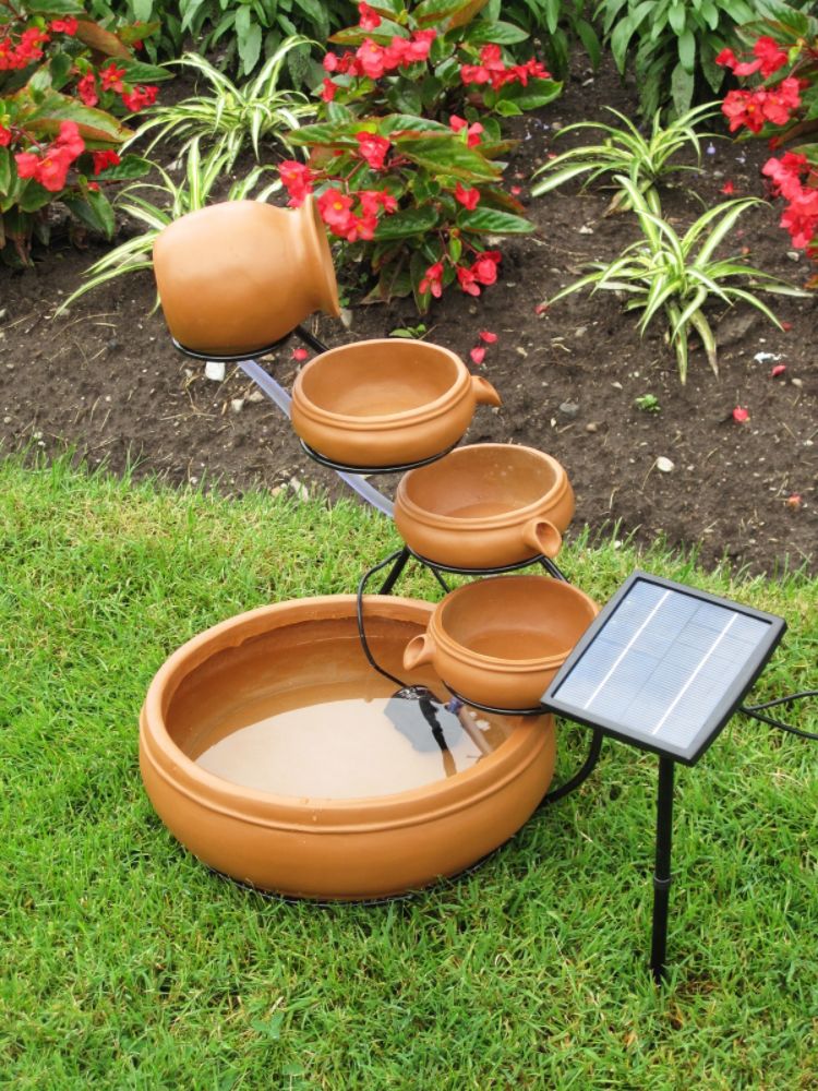 Koolscapes Solar Cascading Fountain