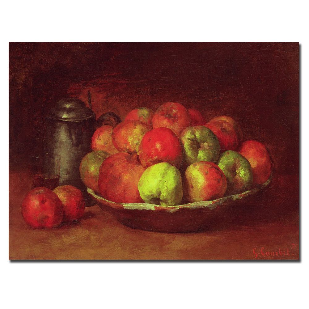 Trademark Art 35x47 inches Gustave Courbet "Still Life with Fruit