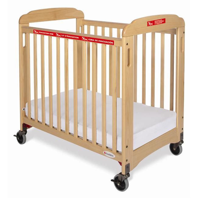 Foundations First Responder Evacuation Compact Crib, Fixed Side, by Clearview