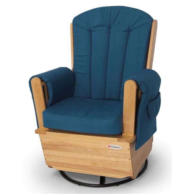 Foundations SafeRocker SS Swivel Glider Rocker Natural & Blue at Sears.com