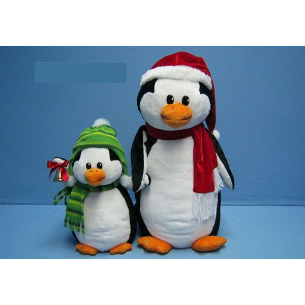 Trim a Home Animated Christmas Singing Penguin Friends Plush 