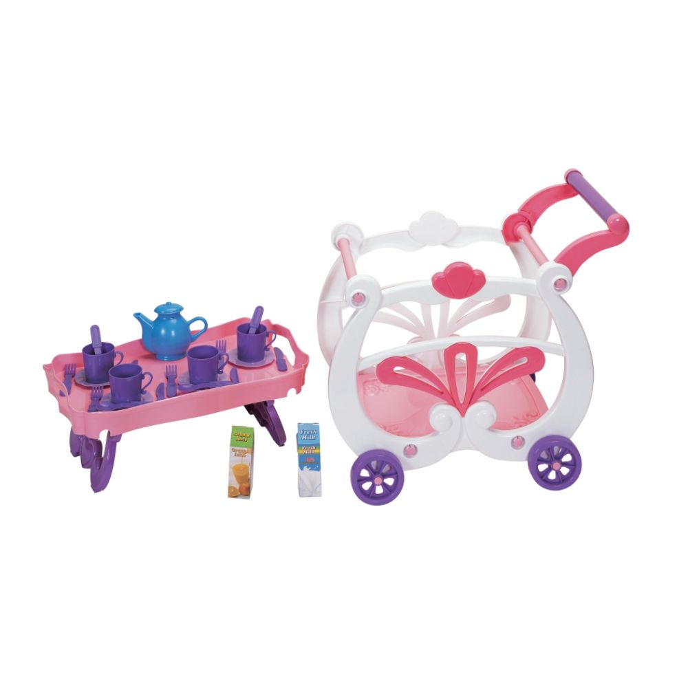 Just Kidz&nbsp; 2 In 1 Tea Cart Playset