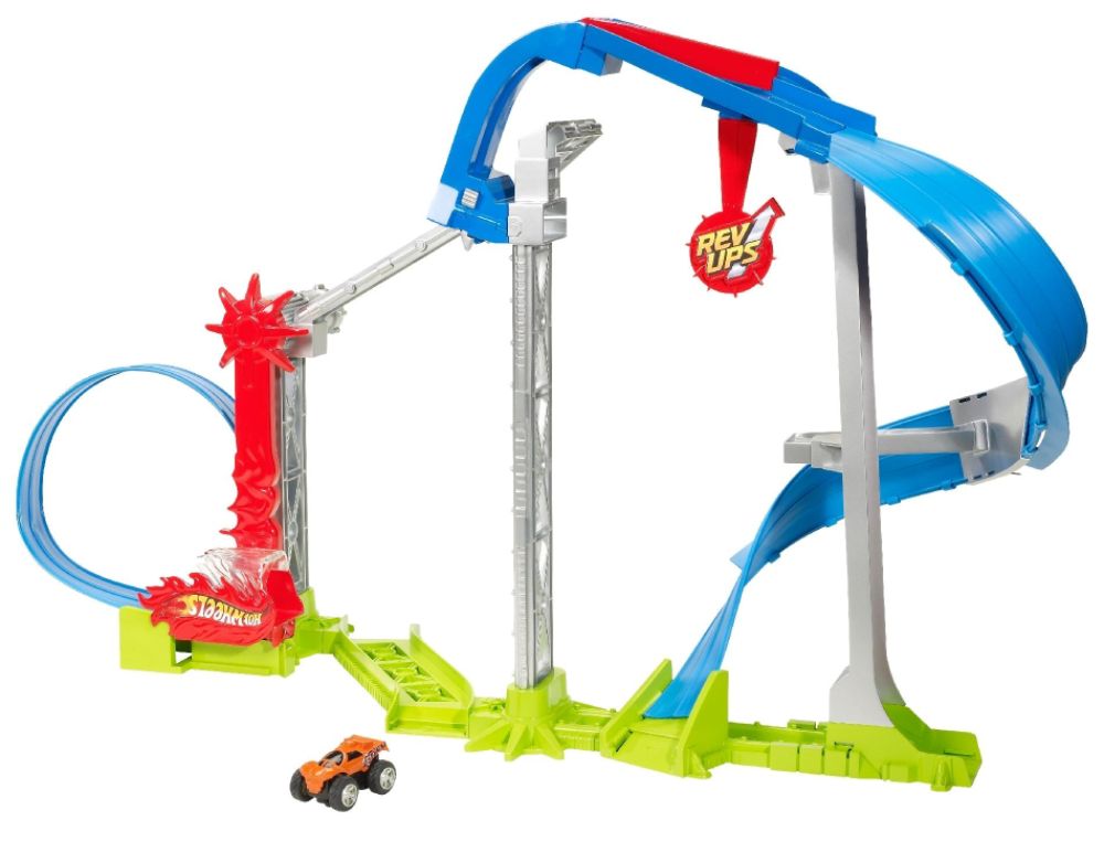 Mattel HOT WHEELS REV UP REVOLUTION STUNT PARK
