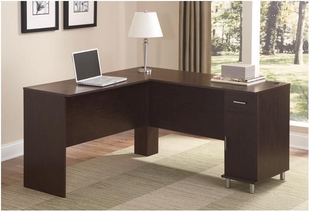 Ameriwood Black Castle L Shape Desk at Sears.com