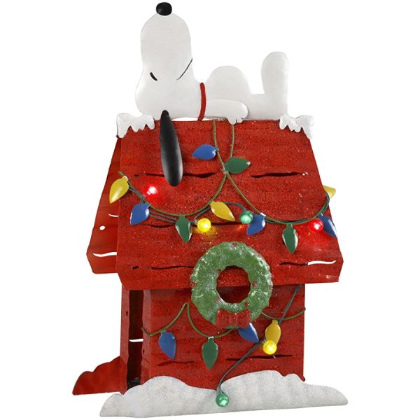 Peanuts 14in LED Table Top Snoopy on Dog House