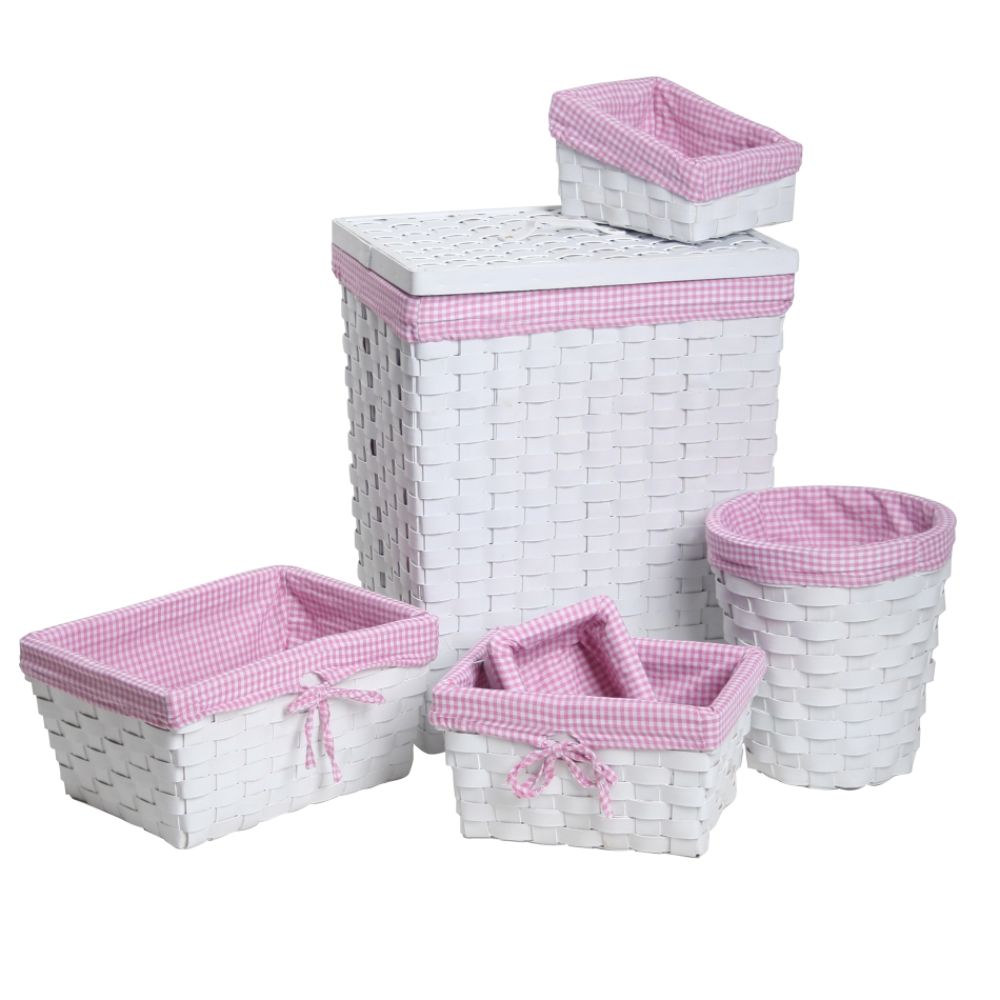6-PIECES WHITE      HAMPER SET at Kmart.com