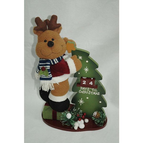 Trim A Home 9x13in Deer Holding Advent Tree