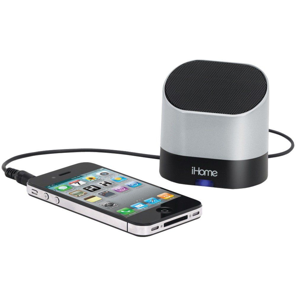 iHOME Rechargeable Mini Speaker Silv