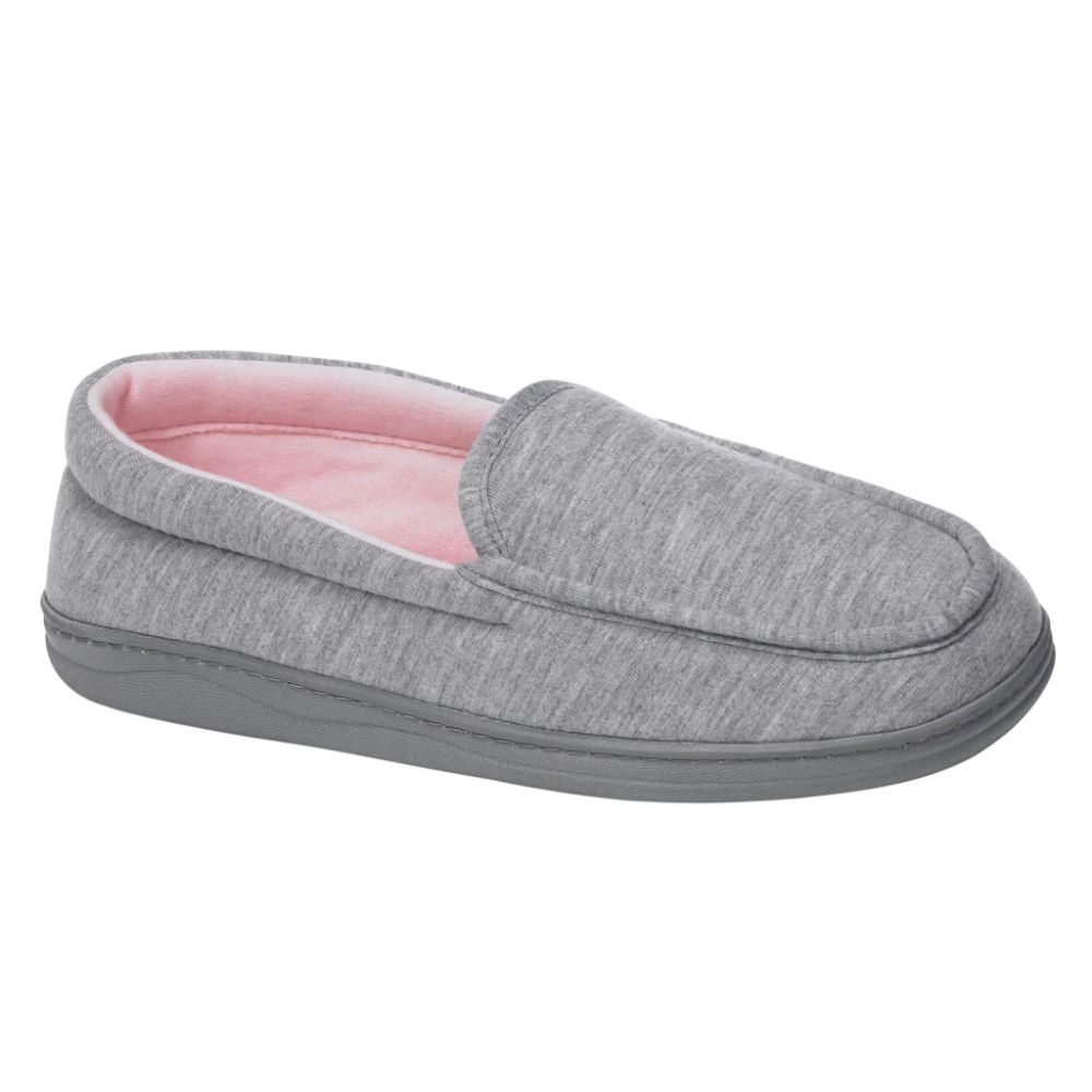Pink K Women's Bernadette Micro Suede Moc Slipper - Grey at Sears.com