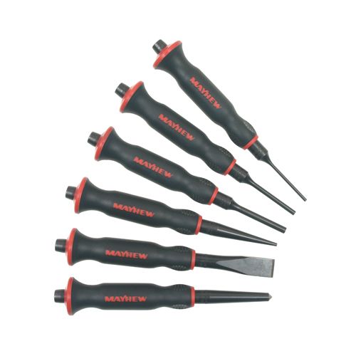 Mayhew&nbsp; 6 Piece Handguarded Punch and Chisel Set