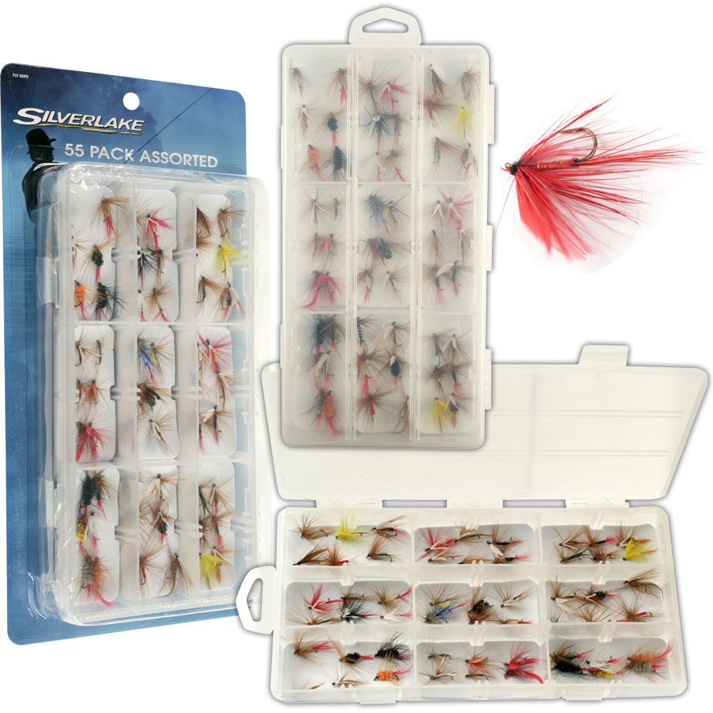 Silverlake Freshwater Flies  55 pack