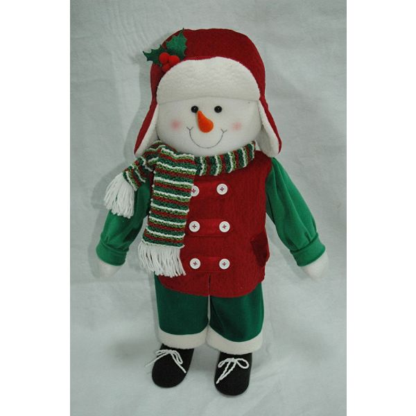 Trim A Home 25in Snowman Quilt Porch Greeter