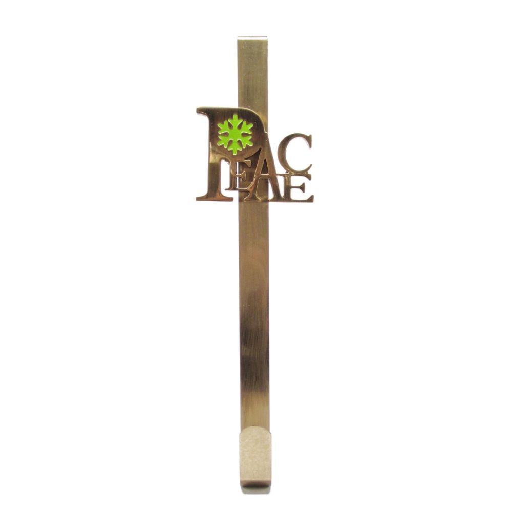 Trim a Home 14.5" Christmas Wreath Hanger - Peace at Kmart.com
