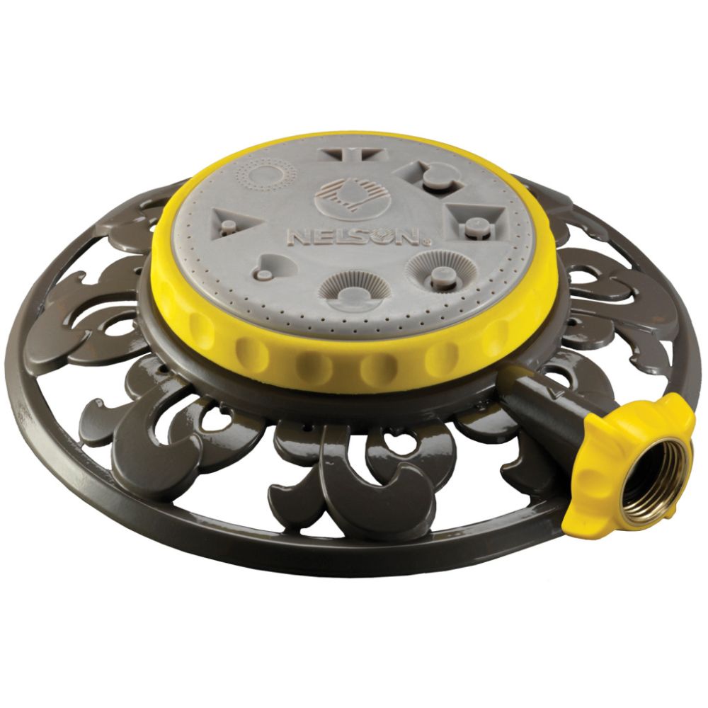 Nelson Metal 8 Pattern Stationary Sprinkler My Leaf at Sears.com