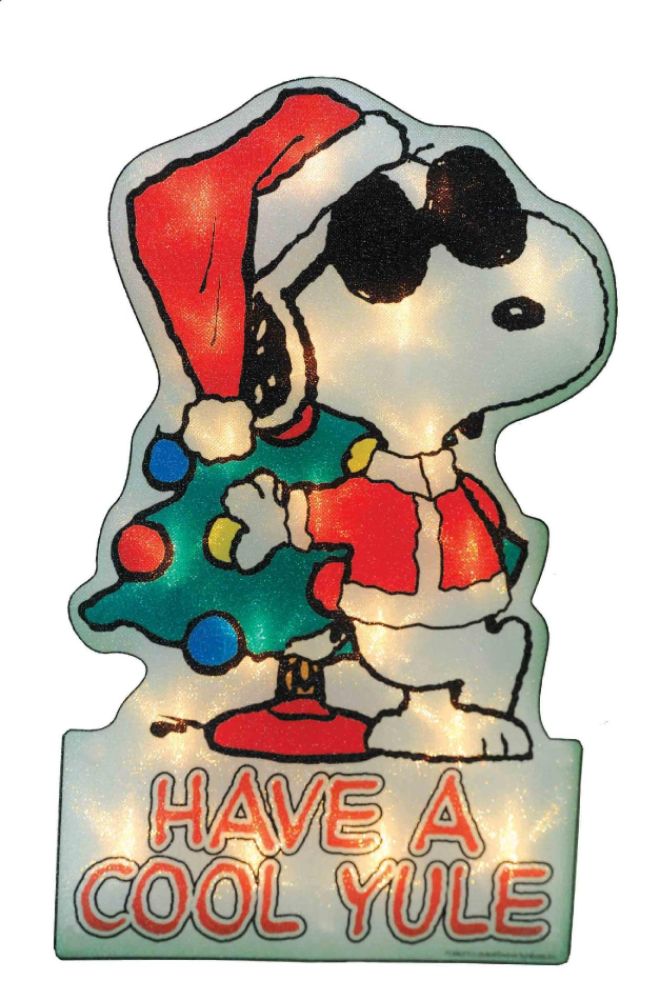 Peanuts 15in Window Decor - Snoopy Joe Cool Yule price decreased by 50%