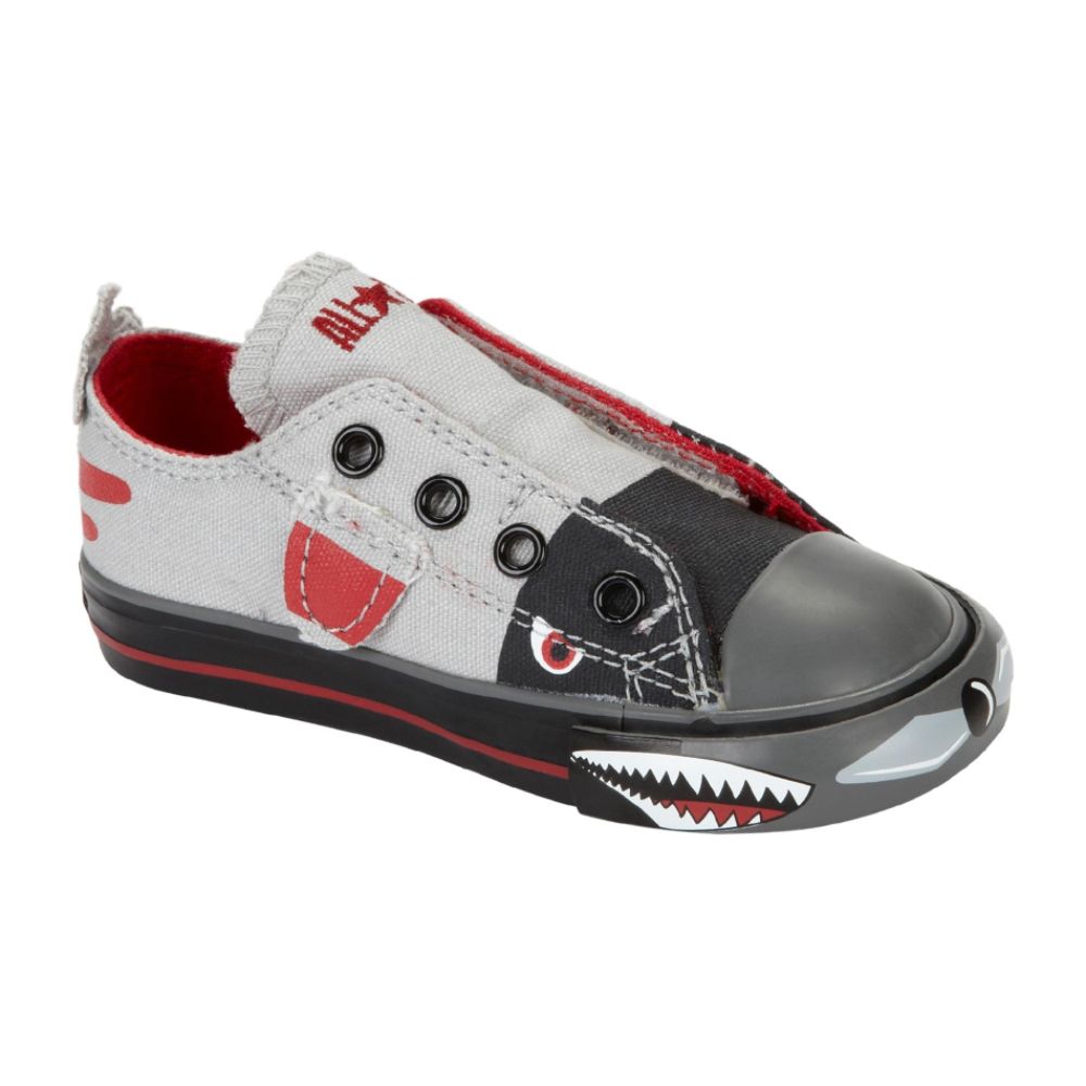 Converse  Star Slip on Converse Toddler Boys  Converse All Star Ct Simple Slip   Gray Red