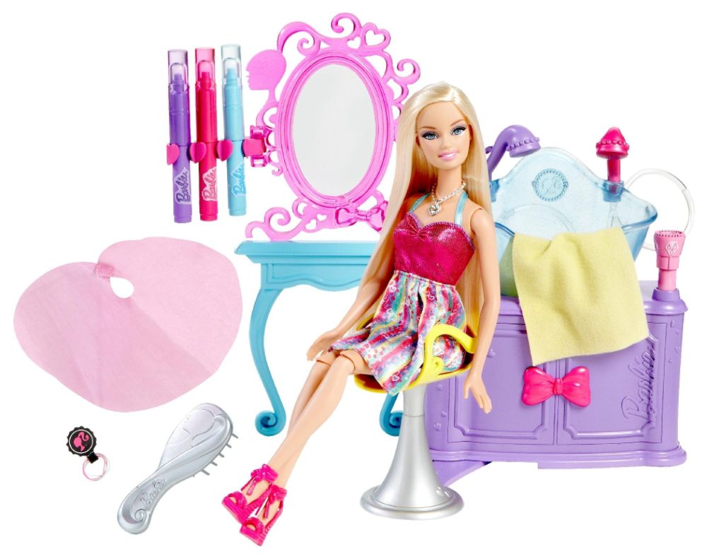 Mattel BARBIE® HAIRTASTIC™ COLOR & WASH SALON™ at Sears.com