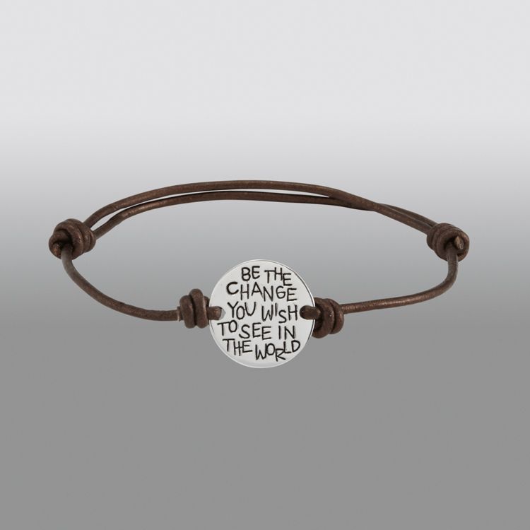 Be The Change Inspirational Tamba Leather Bracelet at Sears.com