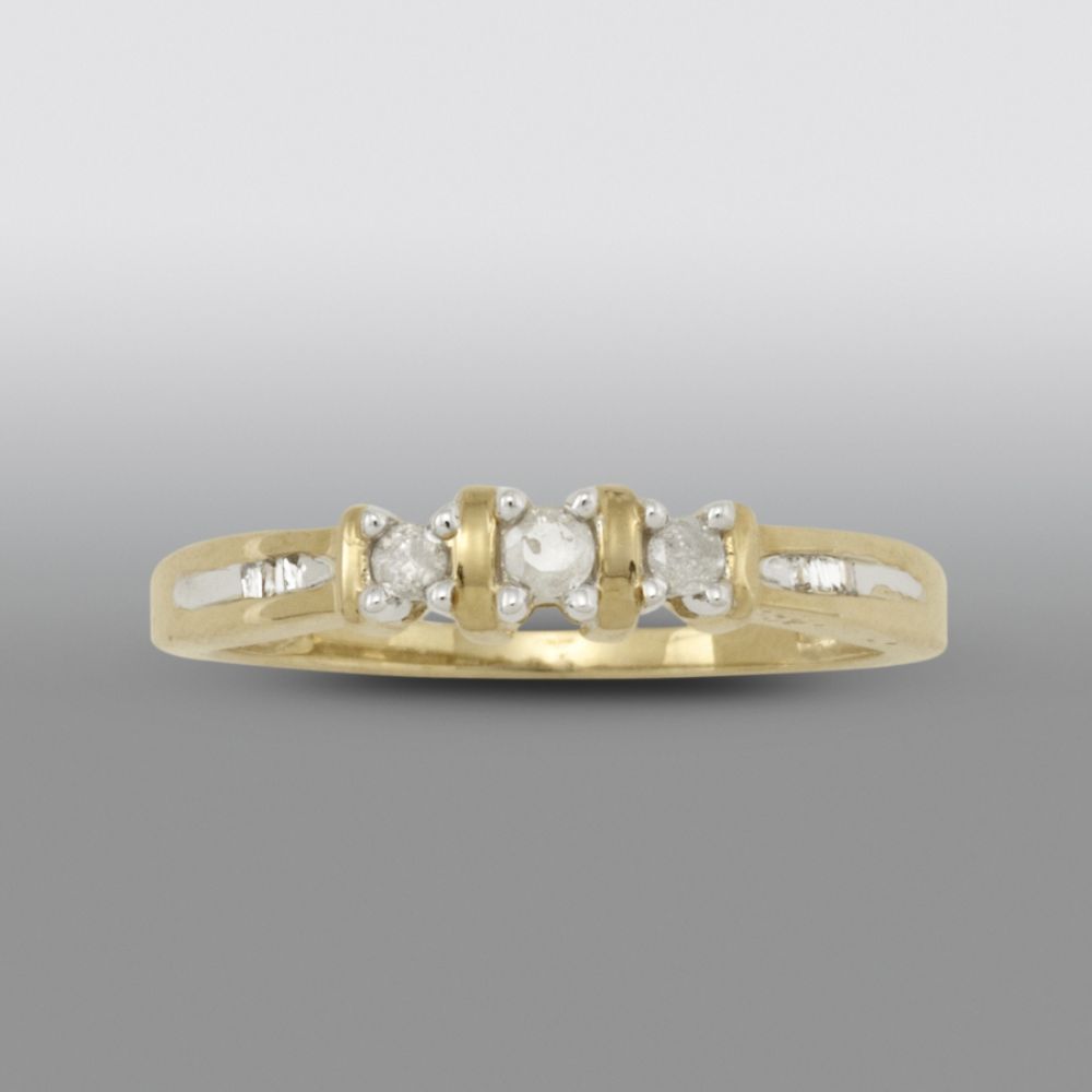 1/6 cttw Diamond 3-Stone Band at Sears.com